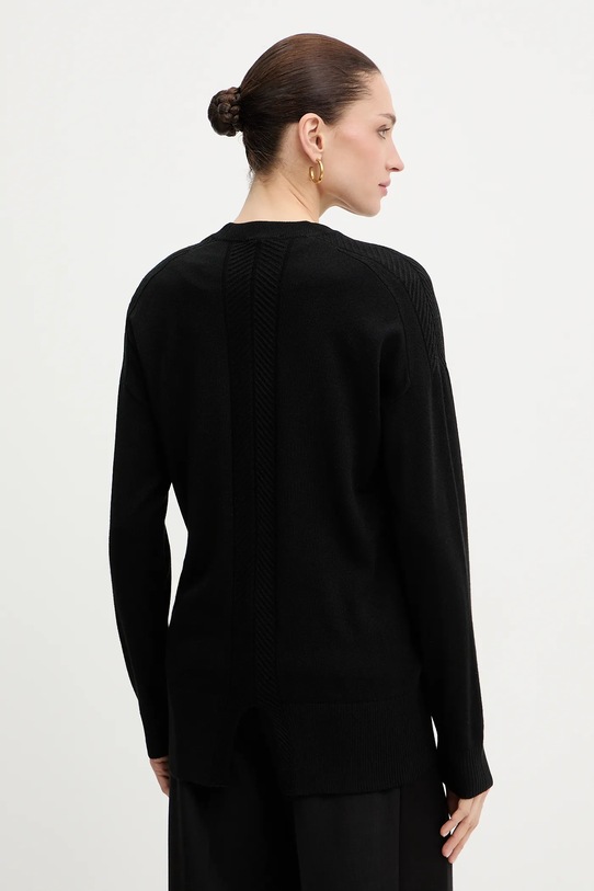 Odzież Armani Exchange kardigan z dodatkiem wełny XW001879.AF11956 czarny