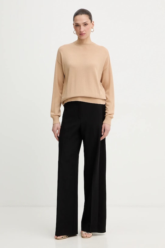 Armani Exchange sweter z dodatkiem wełny XW001880.AF11956 beżowy SS26