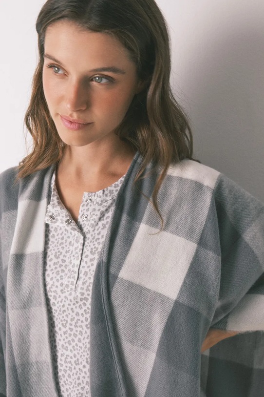 women'secret poncho 5152863 szary