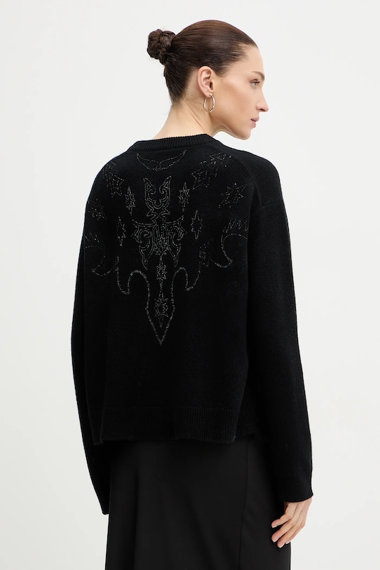 Ρούχα Πουλόβερ κασμίρ ZADIG&VOLTAIRE KWSW02841 μαύρο