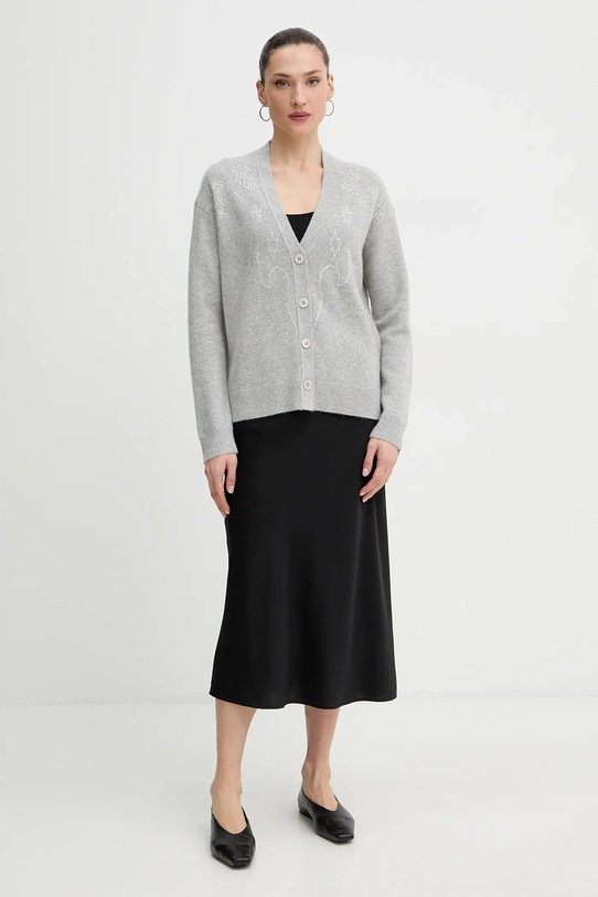 Ζακέτα κασμίρ ZADIG&VOLTAIRE KWCA01646 γκρί SS26