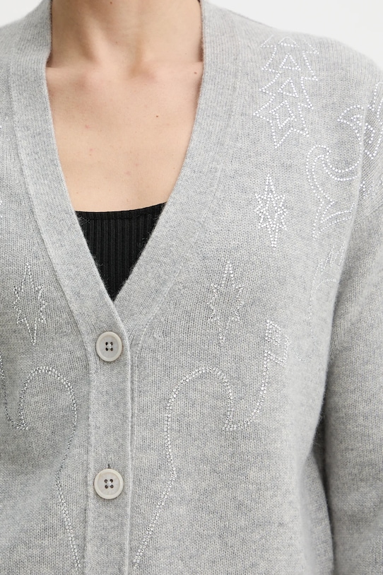 Ζακέτα κασμίρ ZADIG&VOLTAIRE KWCA01646 γκρί