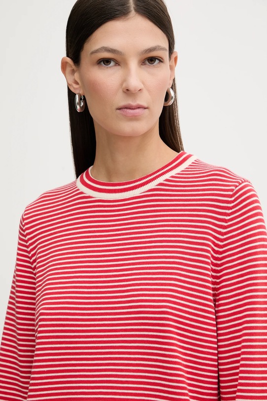 Marc O'Polo sweter bawełniany czerwony 600602360007