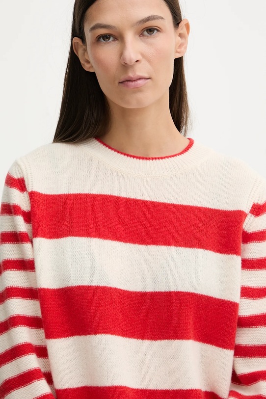 Marc O'Polo sweter wełniany beżowy 600605460243