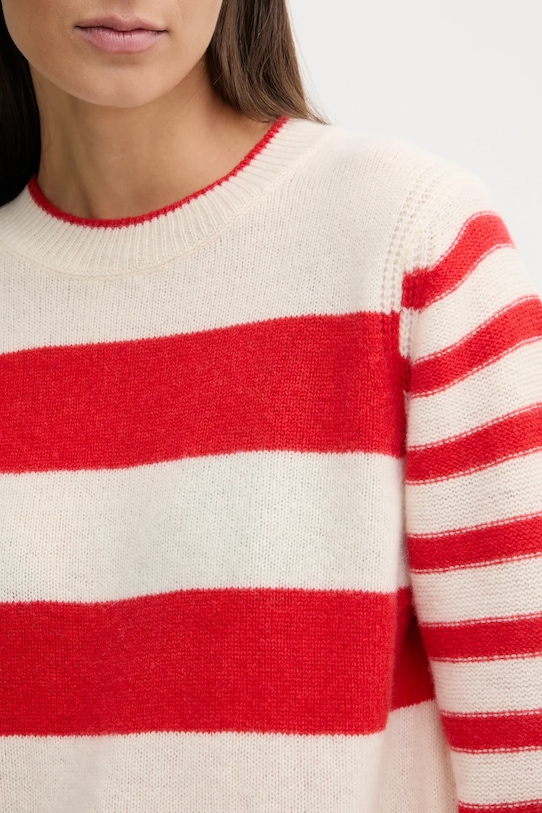 Marc O'Polo sweter wełniany 600605460243 beżowy