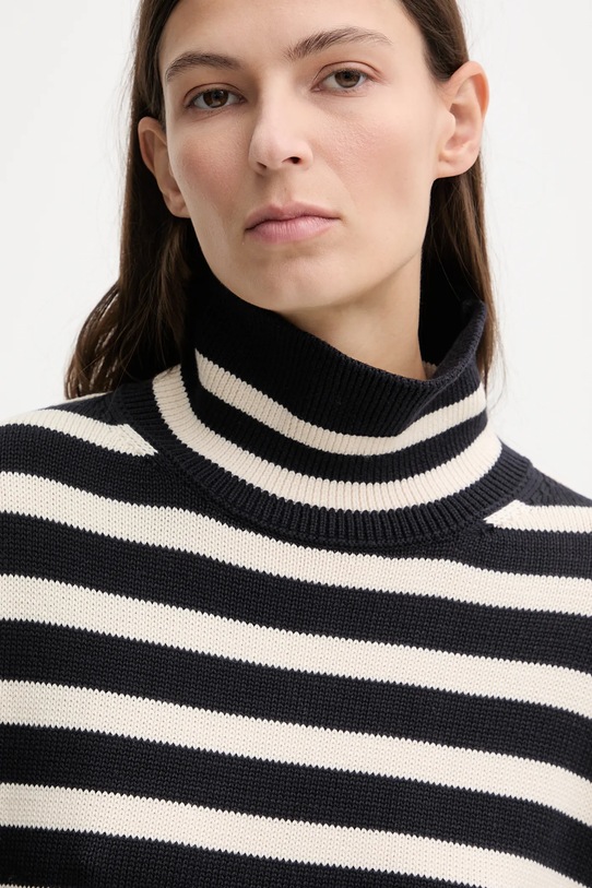 Marc O'Polo sweter bawełniany granatowy 600605960013