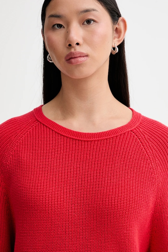 Marc O'Polo sweter bawełniany czerwony 600605960109