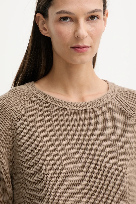 Marc O'Polo sweter bawełniany beżowy 600605960109