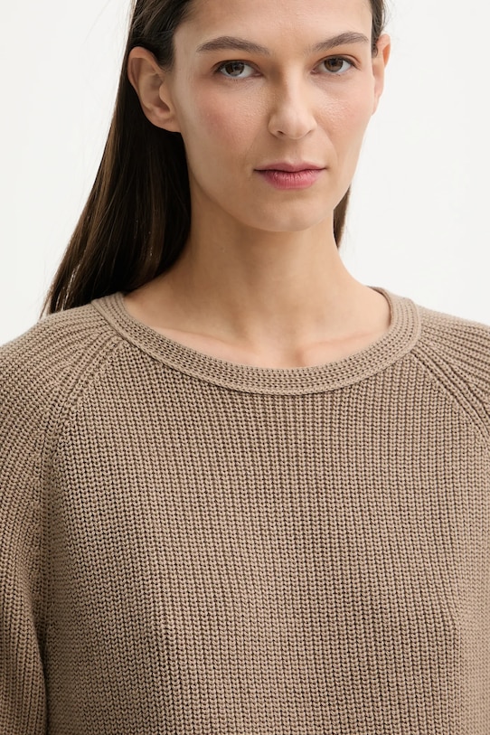 Marc O'Polo sweter bawełniany beżowy 600605960109