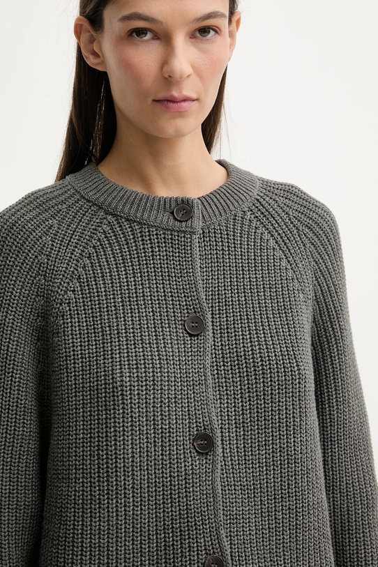 Marc O'Polo kardigan bawełniany szary 600605961003