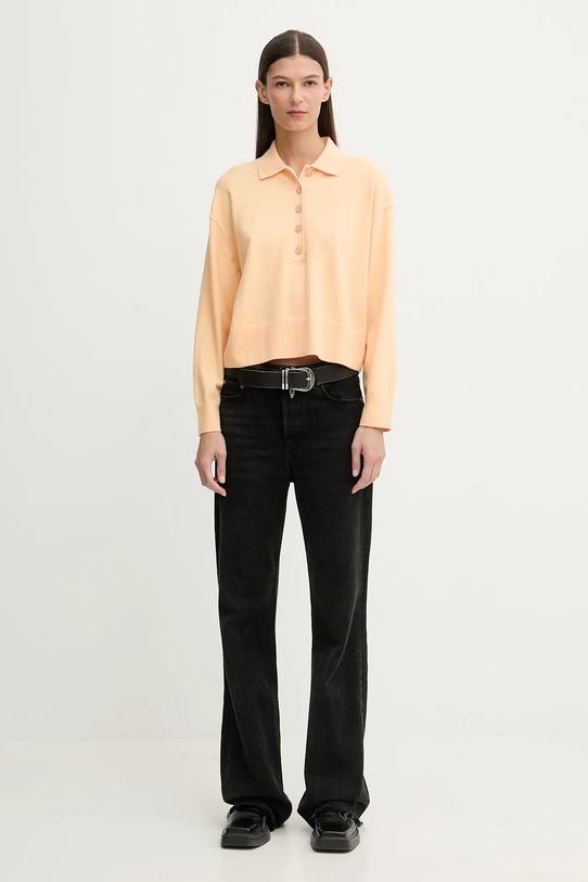 Marc O'Polo sweter 5000007502 pomarańczowy SS26