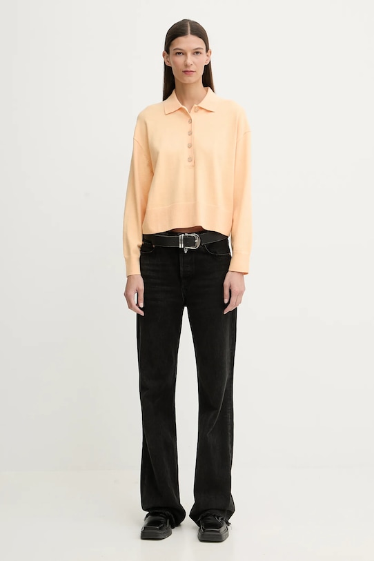 Marc O'Polo sweter 5000007502 pomarańczowy SS26