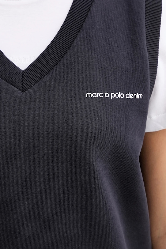 Marc O'Polo kamizelka bawełniana 5000007595 granatowy