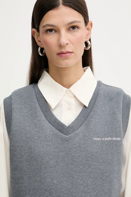 Marc O'Polo bluza bawełniana szary 5000007694