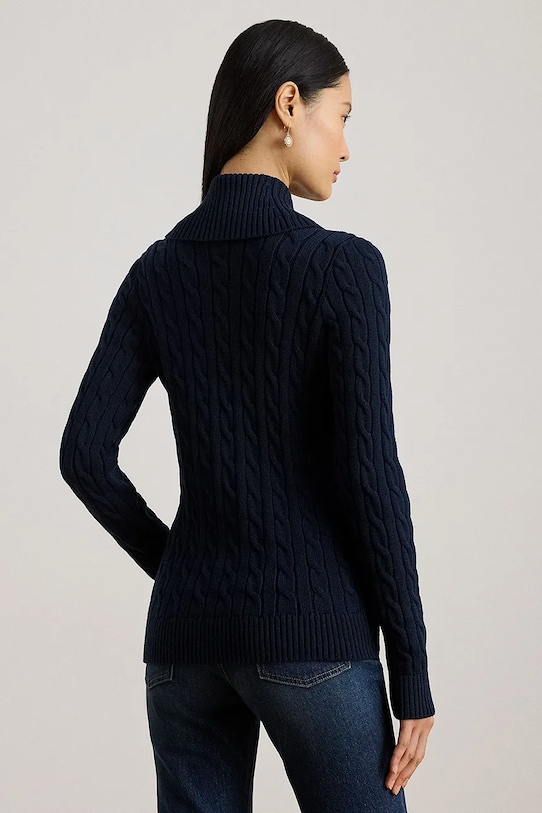 Lauren Ralph Lauren kardigan bawełniany 200P03473 granatowy SS26