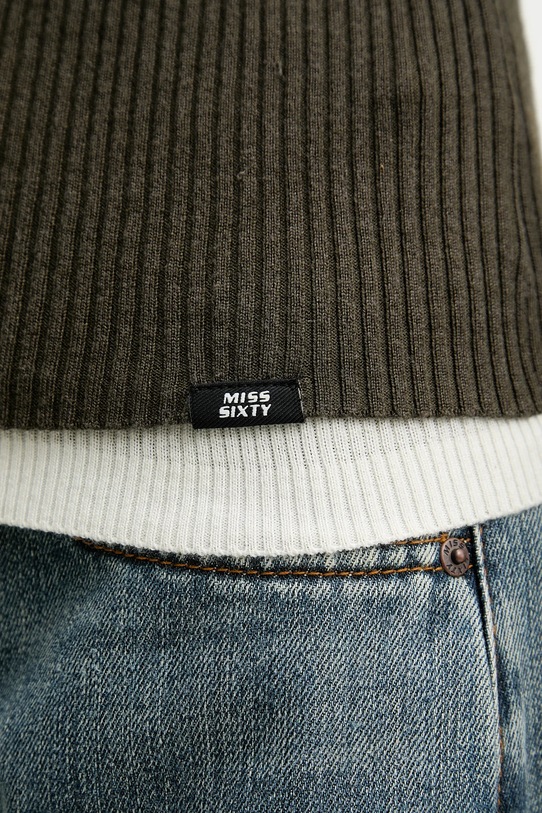 Miss Sixty sweter z dodatkiem wełny 6S3RJ33800 zielony