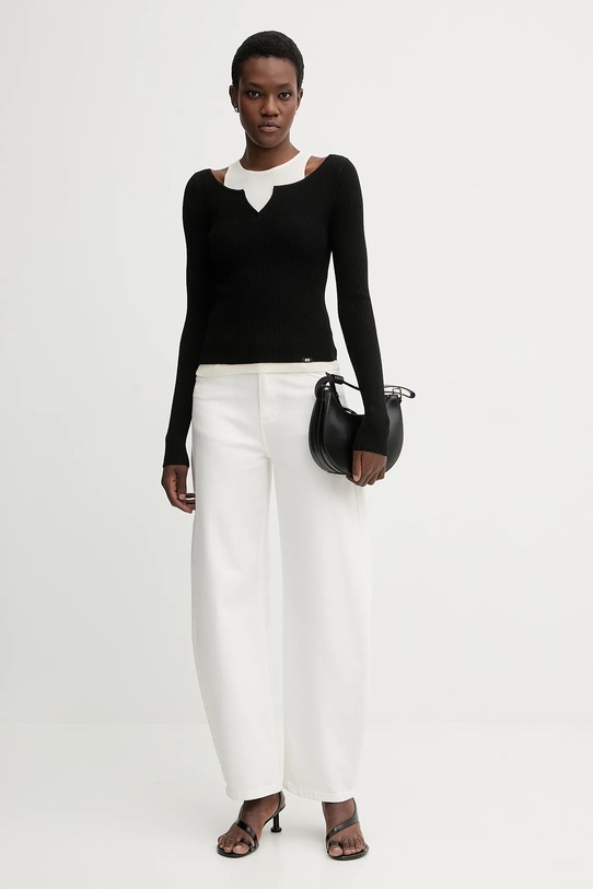 Miss Sixty sweter z dodatkiem wełny 6S3RJ33800 czarny SS26