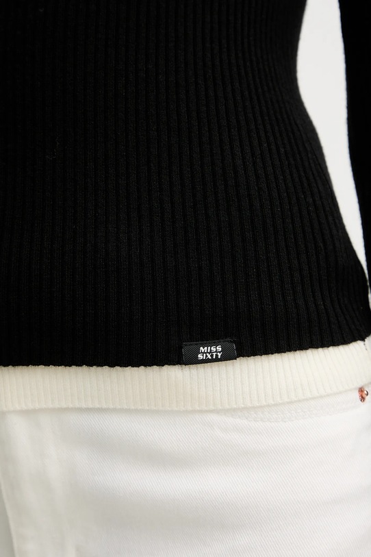 Miss Sixty sweter z dodatkiem wełny 6S3RJ33800 czarny
