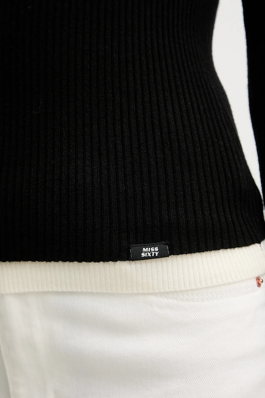 Miss Sixty sweter z dodatkiem wełny 6S3RJ33800 czarny