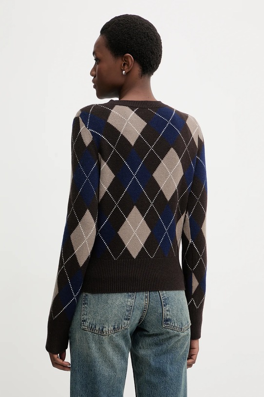 Odzież Miss Sixty sweter wełniany 6S4RJ17300 brązowy