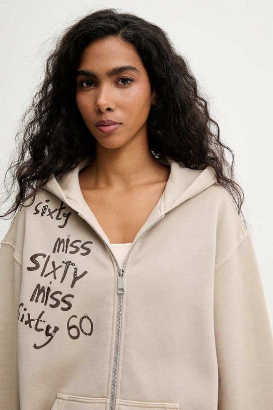 Miss Sixty bluza bawełniana beżowy 6S4TJ19800