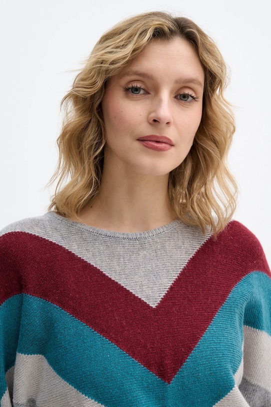 United Colors of Benetton sweter z dodatkiem wełny x Stranger Things szary 1VUDE10EP