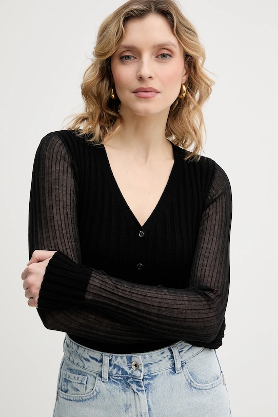 Pinko kardigan z dodatkiem wełny czarny 106321.A34B