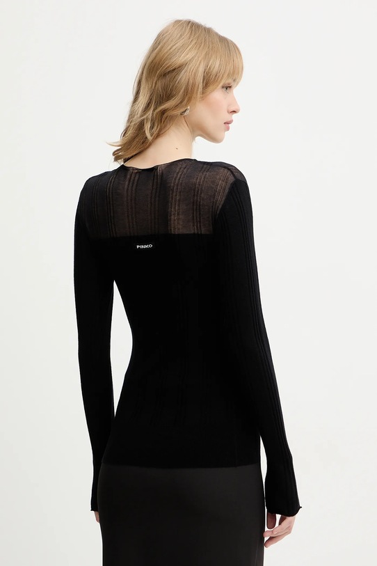 Odzież Pinko sweter z dodatkiem wełny 106317.A34B czarny