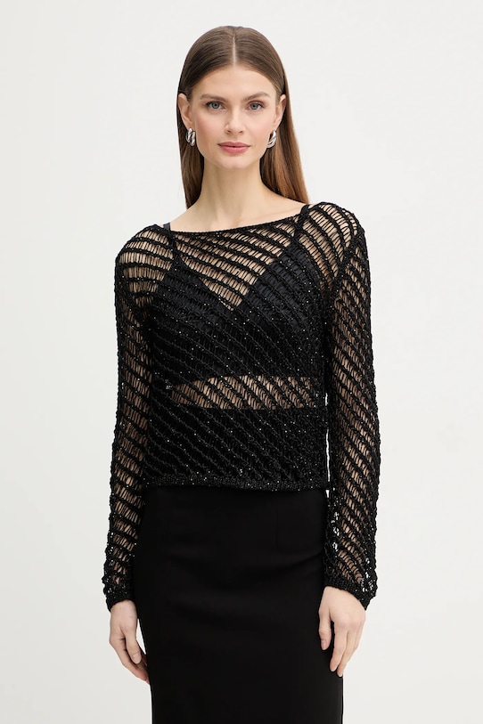 Pinko sweter pozostałe czarny 106540.A36H