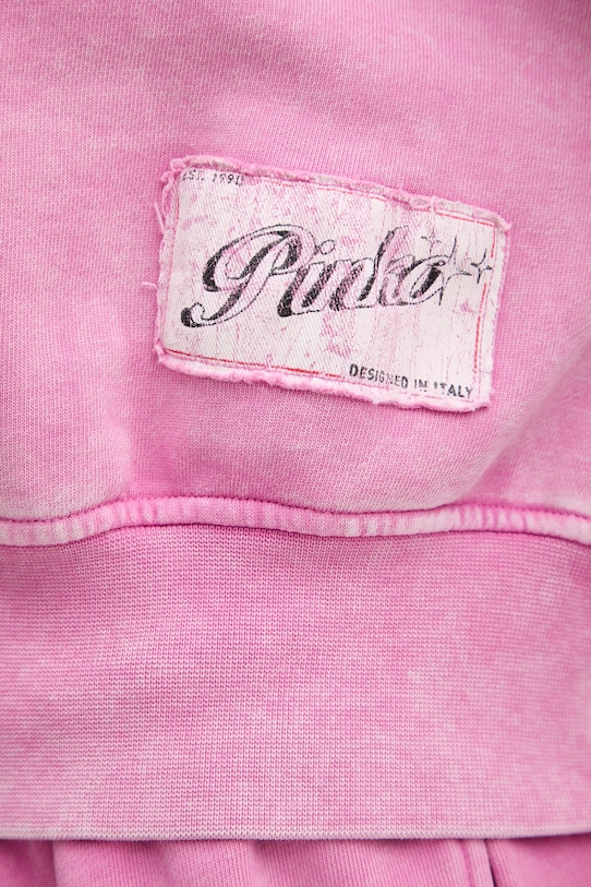 Βαμβακερή μπλούζα Pinko 106341.A33M ροζ