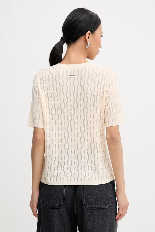 Odzież Patrizia Pepe sweter z dodatkiem wełny 8K0377.K307 beżowy