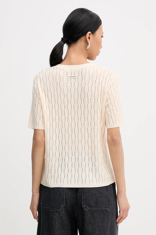 Odzież Patrizia Pepe sweter z dodatkiem wełny 8K0377.K307 beżowy