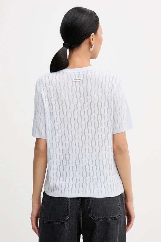 Odzież Patrizia Pepe sweter z dodatkiem wełny 8K0377.K307 niebieski