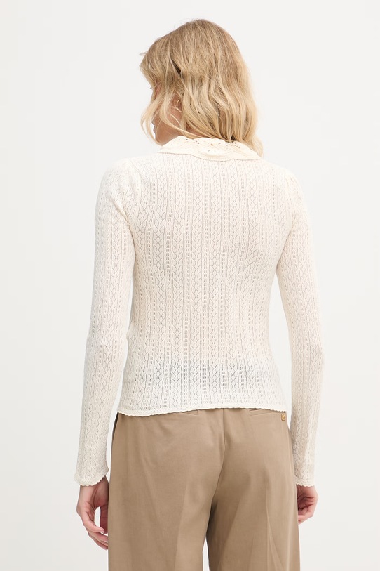 Ruházat Hoss Intropia kardigán női pamut 6313604 bézs