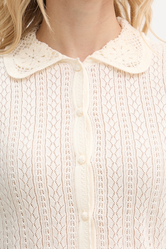 Hoss Intropia kardigán női pamut 6313604 bézs