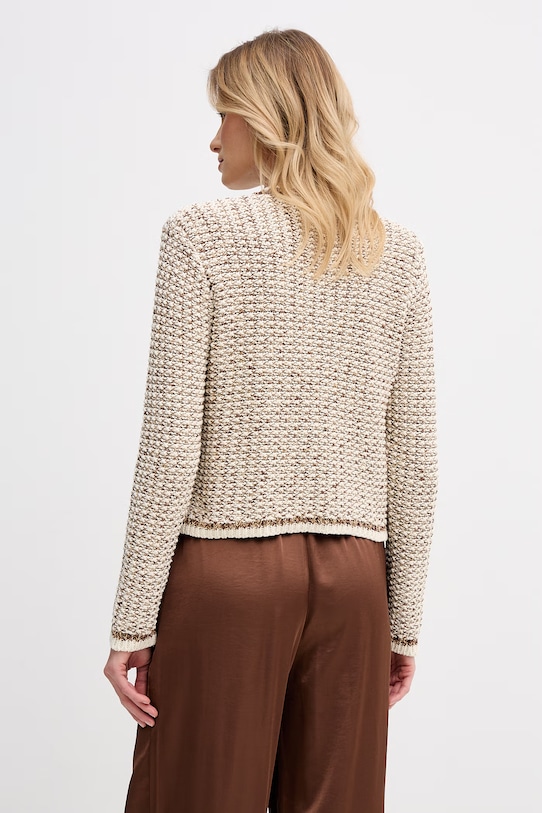 Odzież Pedro del Hierro kardigan damski bawełniany 3513303 beżowy