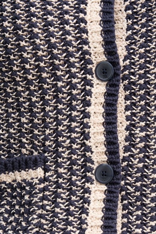 Pedro del Hierro kardigan damski bawełniany 3513303 granatowy