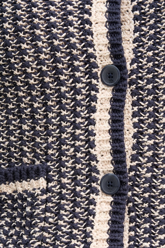 Pedro del Hierro kardigan damski bawełniany 3513303 granatowy