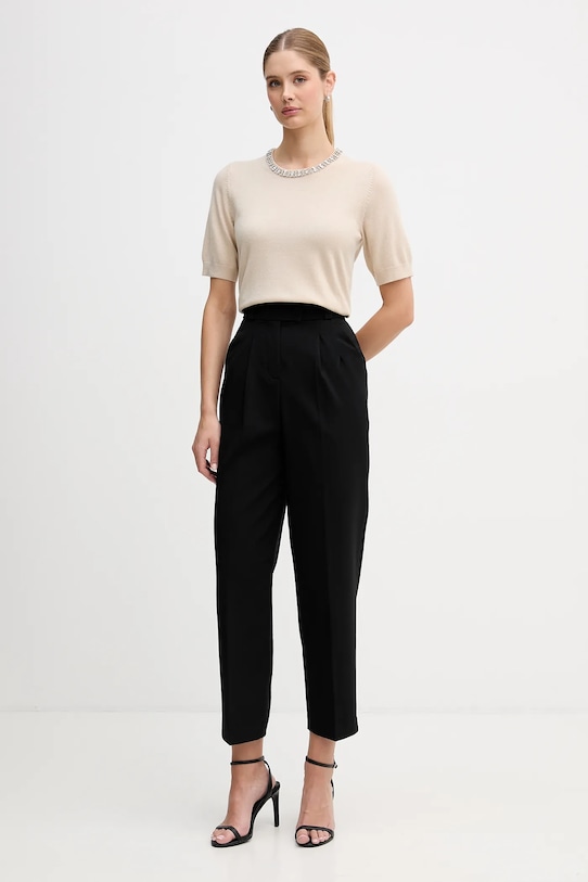 Joop! sweter z dodatkiem wełny 30100450 beżowy SS26