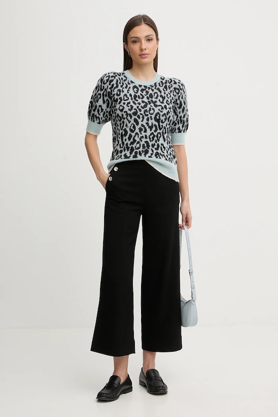 Joop! sweter z dodatkiem alpaki 30100662 niebieski SS26