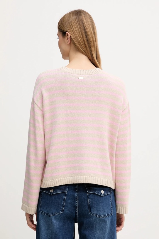 Odzież Barbour sweter z domieszką kaszmiru Rosie LKN1725 beżowy