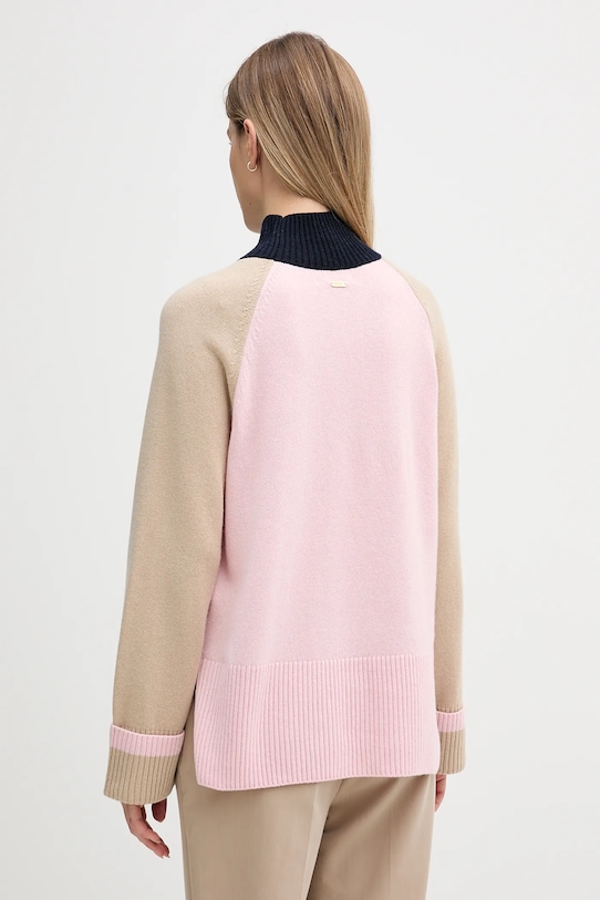 Odzież Barbour sweter z dodatkiem wełny Wren LKN1727 beżowy