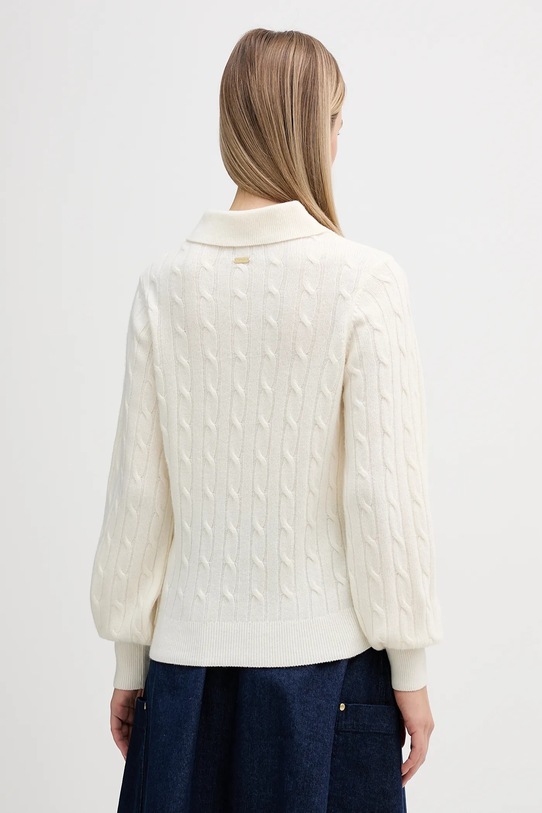 Odzież Barbour sweter z dodatkiem wełny Evie LKN1730 beżowy