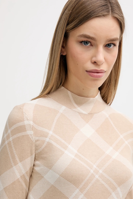 Barbour sweter bawełniany Savannah beżowy LKN1731