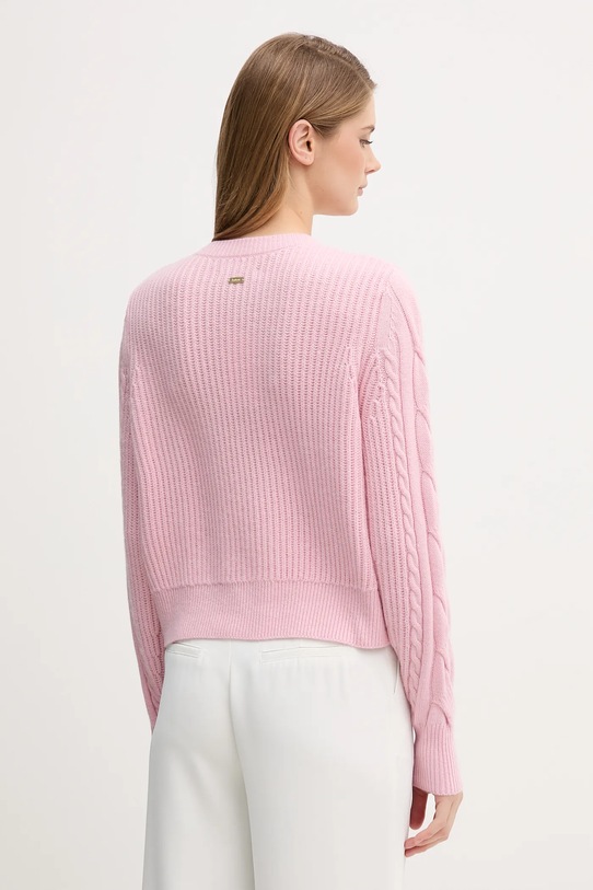 Odzież Barbour kardigan wełniany Elina LKN1732 różowy