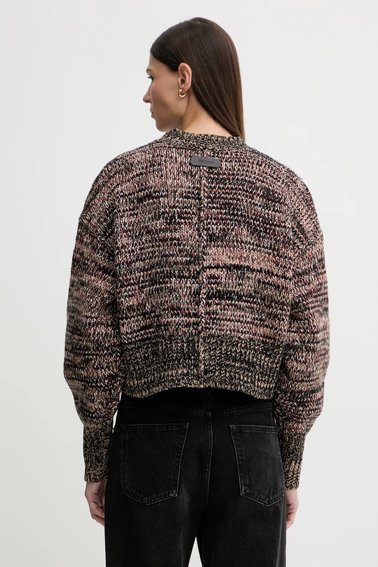 Odzież Barbour sweter z dodatkiem wełny Saima LKN1740 brązowy