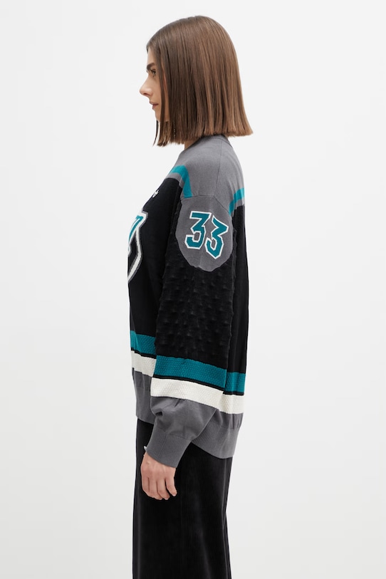 adidas Originals sweter damski z dodatkiem wełny KS6459. szary SS26