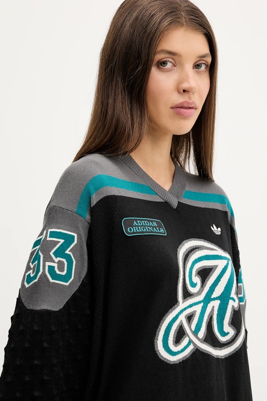 adidas Originals sweter z dodatkiem wełny szary KS6459.