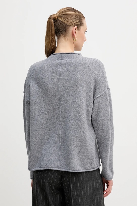 Odzież OUI sweter z dodatkiem wełny 96148 szary