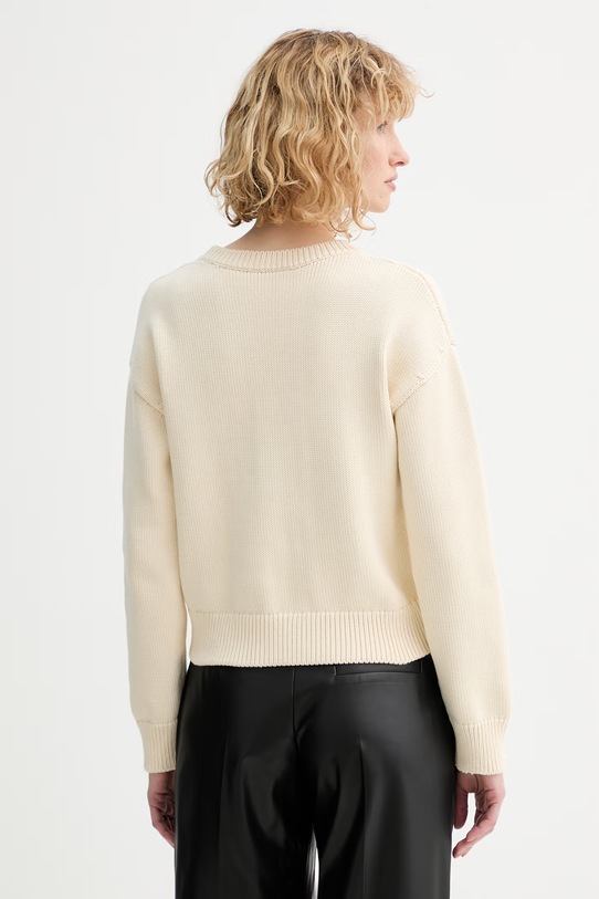 Odzież A.P.C. sweter bawełniany PULL TIAGO F COGTX.F23492 beżowy